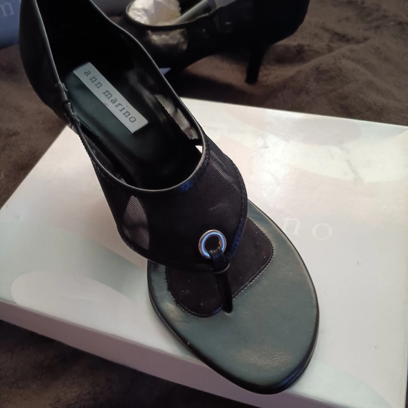 ANN MARINO BLACK HIGH HEELS - Picture 4 of 16